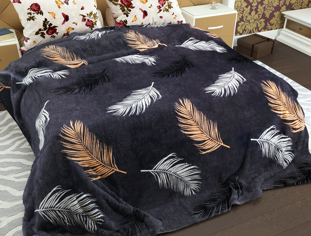 Полуторный флисовый плед №33892