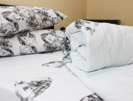 Двоспальний набір постільної білизни 180*220 із Ранфорсу №18077 Черешенка™