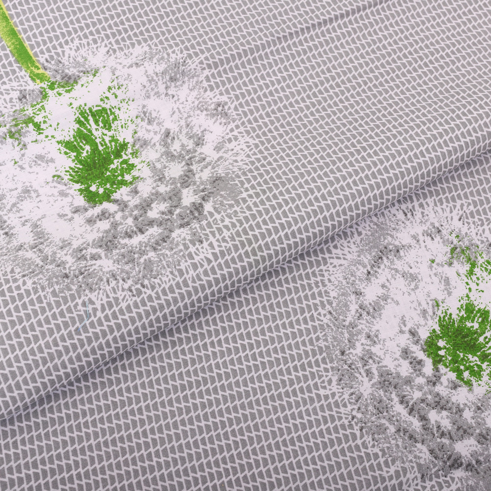 Тканина для постільної білизни Бязь "Gold" Lux GL070 (A+B) " Кульбаби"- (50м+50м)