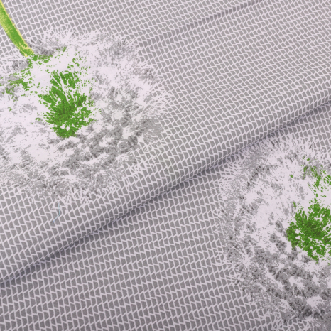 Тканина для постільної білизни Бязь "Gold" Lux GL070 (A+B) " Кульбаби"- (50м+50м)