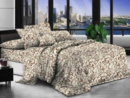 Тканина для постільної білизни Бязь "Gold" Lux GL45470beige