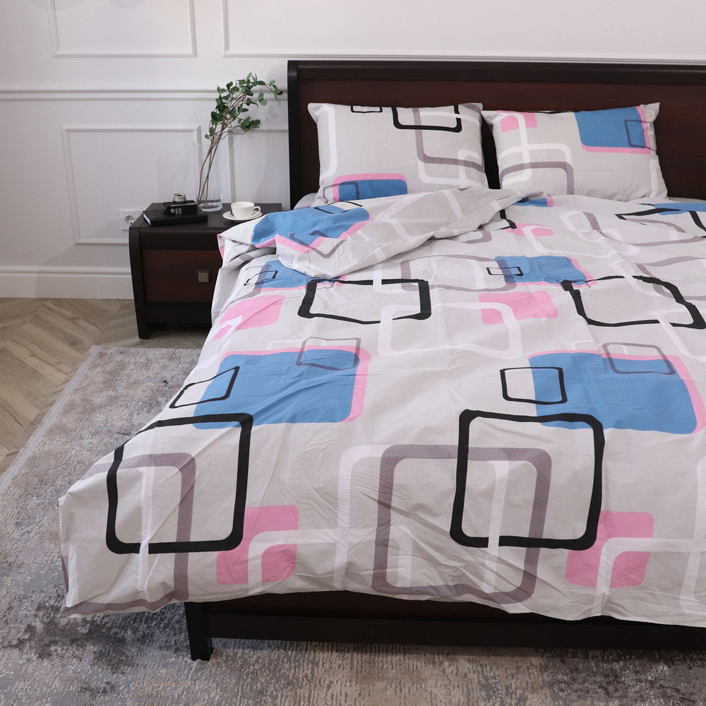 Двоспальний набір постільної білизни 180*220 із Бязі "Gold" №151093 Черешенка™