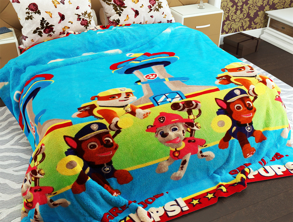 Полуторний флісовий плед №33377