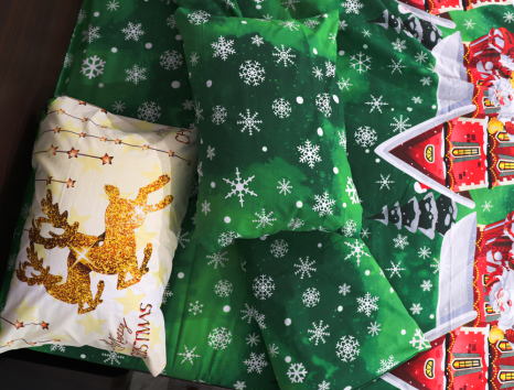 Полуторний набір постільної білизни 150*220 із Бязі "Gold" №151807 Черешенька™