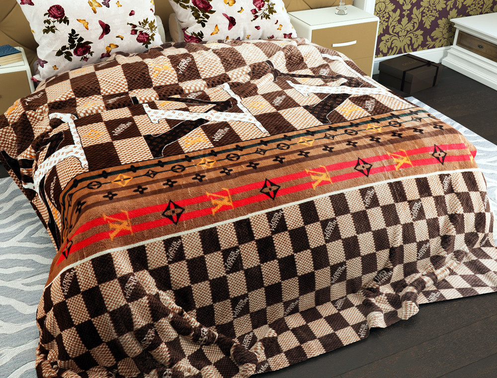 Полуторный флисовый плед №33862