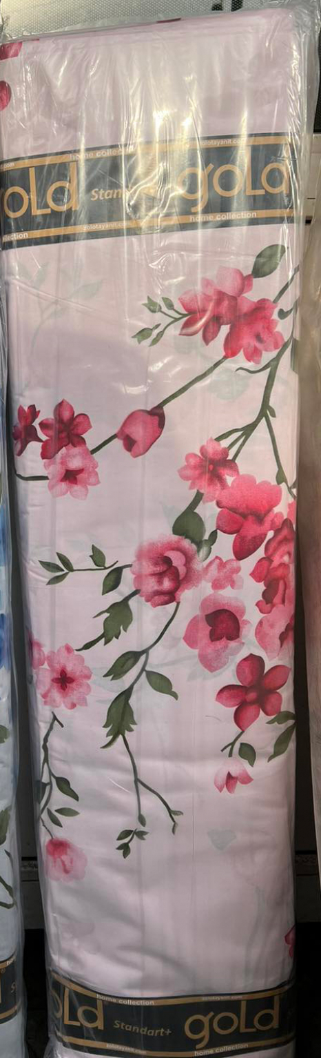 Ткань для постельного белья Бязь "Gold" Lux GL17090pink