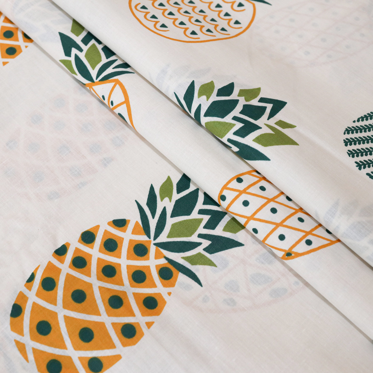 Ткань для постельного белья Бязь "Gold" Lux "Сочный ананас" GL1472 (A+B) - (50м+50м)