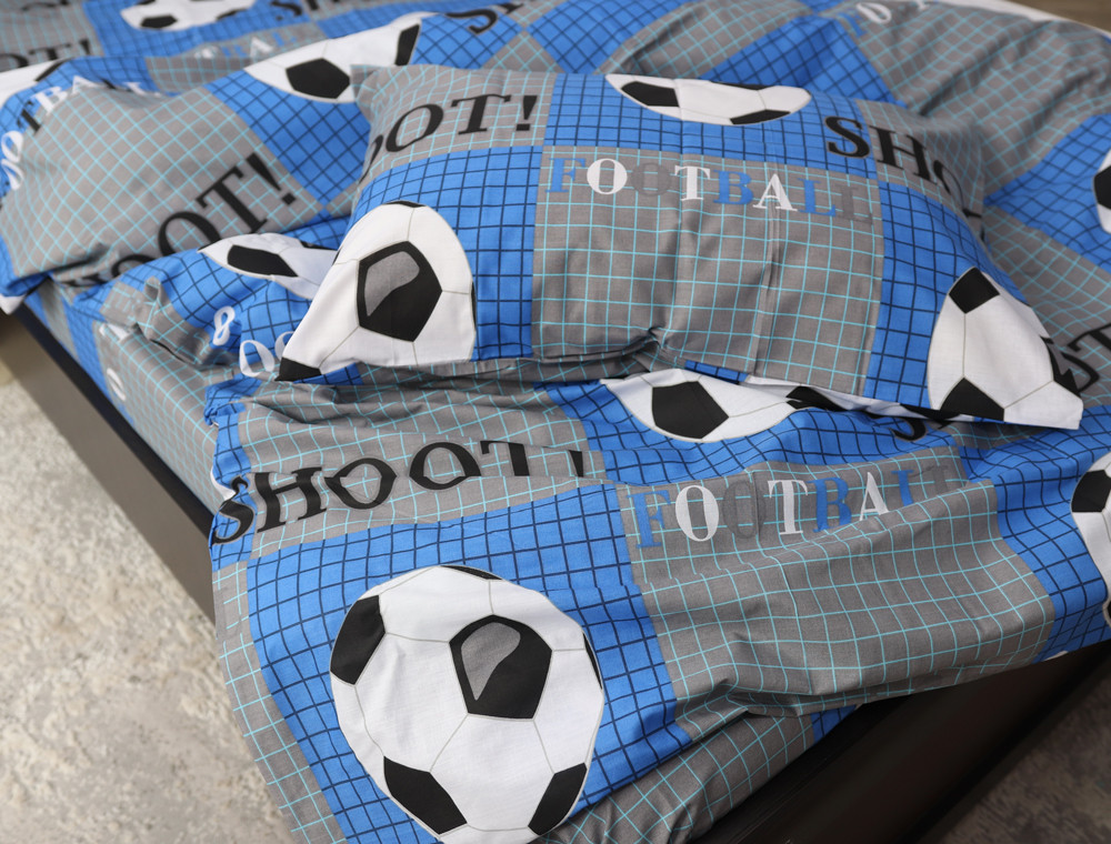 Полуторний набір постільної білизни 150*220 із Бязі "Gold" №167283 Черешенка™