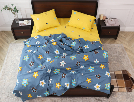 Двуспальный набор постельного белья 180*220 из Бязи "Gold" №151367AB Черешенка™