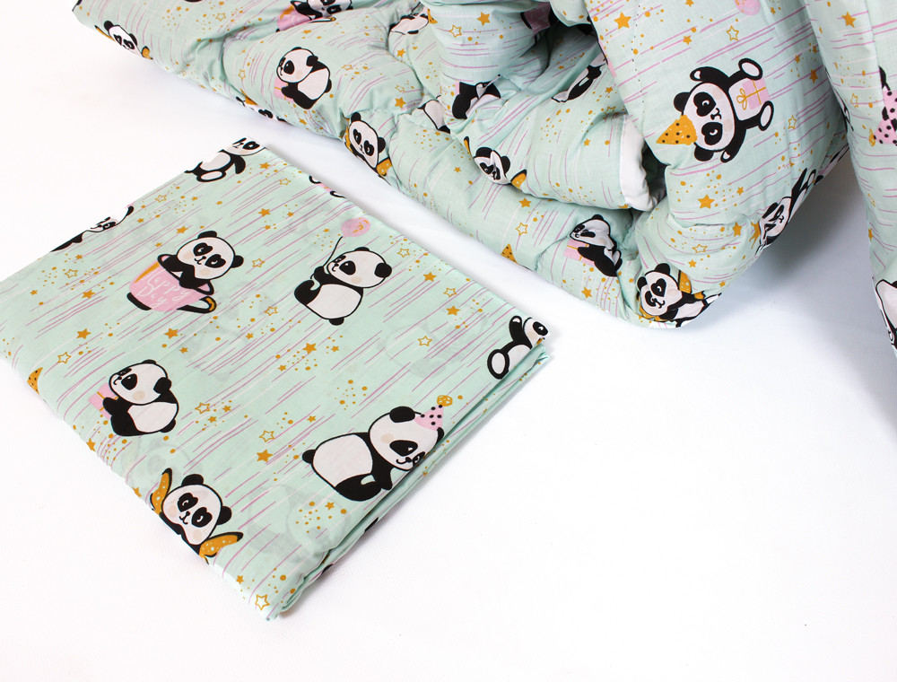 Комплект постільної білизни в ліжечко (з ковдрою та подушкою) №9011