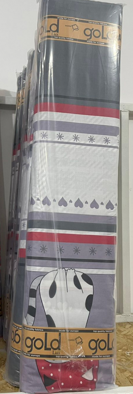 Тканина для постільної білизни Бязь "Gold" Lux GL11270grey