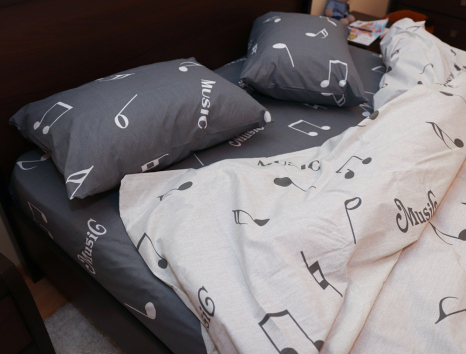 Полуторный набор постельного белья 150*220 из Бязи "Gold" №151541AB Черешенка™