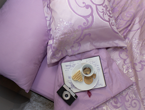 Двуспальный набор постельного белья 180*220 из Жаккарда №016AB KRISPOL™