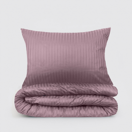 Двуспальный набор постельного белья 180*220 из Страйп Сатина №541511