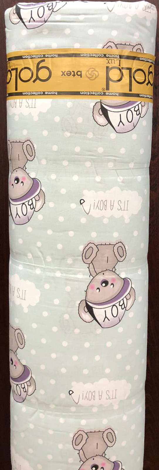 Тканина для постільної білизни Бязь "Gold" Lux дитяча GLB41761grey