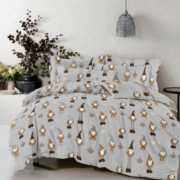 Тканина для постільної білизни Бязь "Gold" Lux GL3468grey