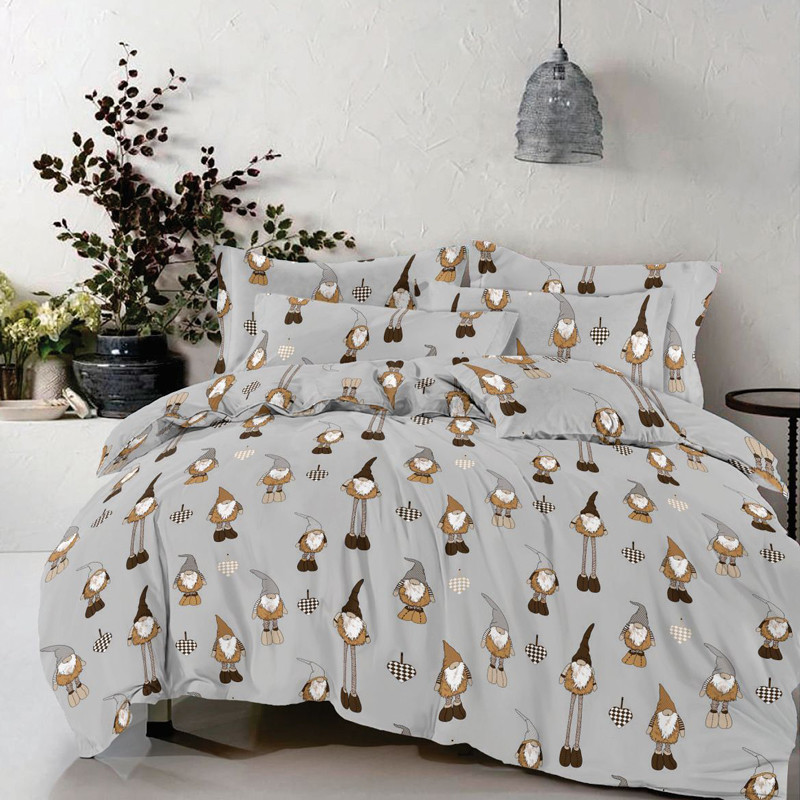 Тканина для постільної білизни Бязь "Gold" Lux GL3468grey