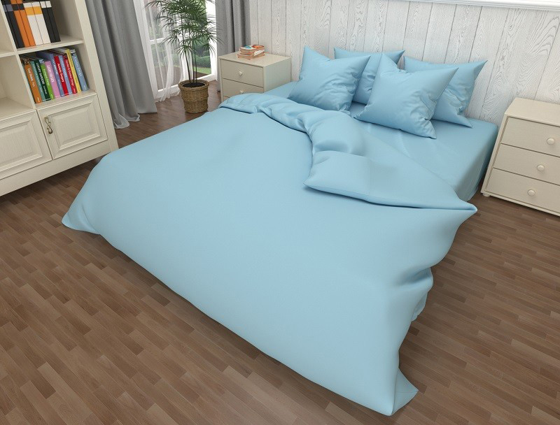 Двоспальний набір однотонної постільної білизни 180*220 із Бязі "Gold" №15144313 Черешенка™