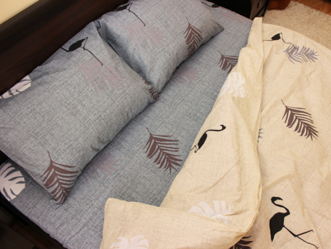 Двоспальний набір постільної білизни 180*220 із Бязі "Gold" №154151AB Черешенка™