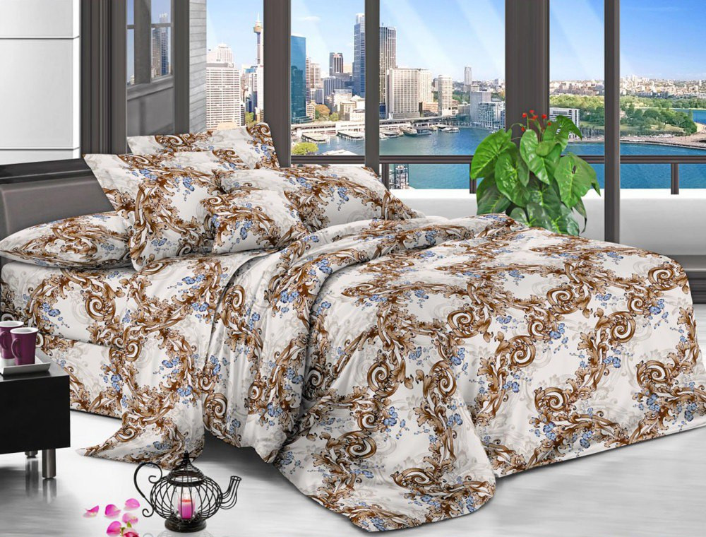 Двоспальний набір постільної білизни 180*220 із полікотону №205159 Черешенька™