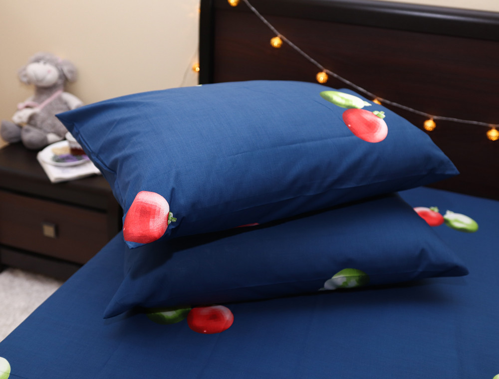 Евро макси набор постельного белья 200*220 из Ранфорса №18847AB Черешенка™