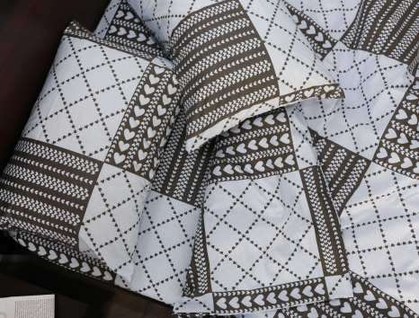 Полуторний набір постільної білизни 150*220 із Бязі "Gold" №153486 Черешенка™