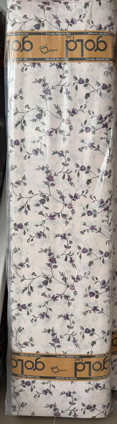 Тканина для постільної білизни Бязь "Gold" Lux GL12040lilac
