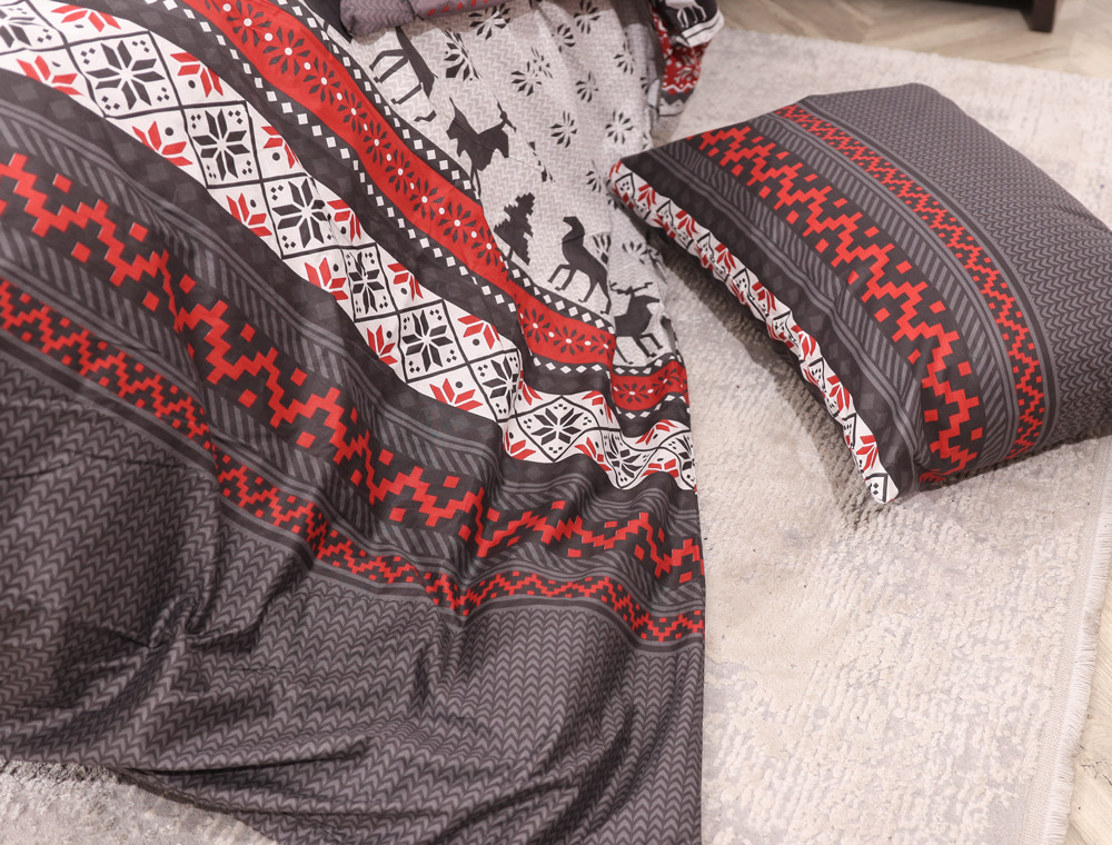 Евро макси набор постельного белья 200*220 из Сатина №484637 Черешенка™