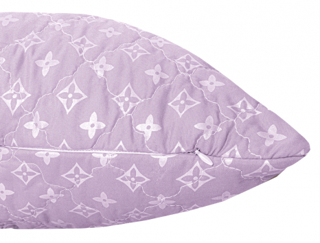 Подушка стьобана на блискавці 50*70 мікрофібра/холлофайбер №5070-21