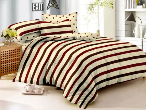 Сімейний набір постільної білизни із Сатину №017 Черешенка™