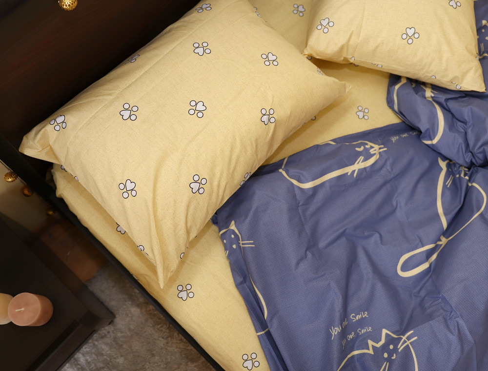 Сімейний набір постільної білизни із Бязі "Gold" №154213AB Черешенка™