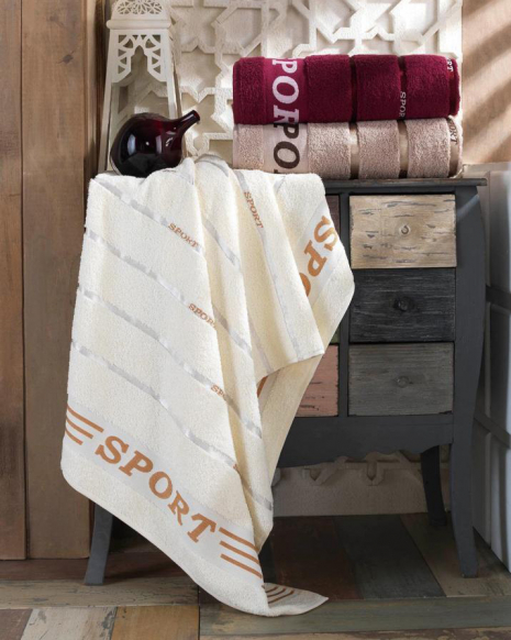 Комплект махрових банних рушників CESTEPE SPORT (150*90)