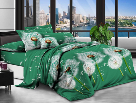 Полуторний набір постільної білизни 150*220 із полікотону №203147 Черешенька™