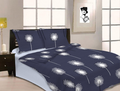 Євро-максі набір постільної білизни 200*220 із Бязі "Gold" з простирадлом на резинці №14142AB Черешенка™