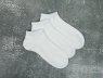 Жіночі шкарпетки Корона короткі білі дикий шовк (36-41) №BY296-1