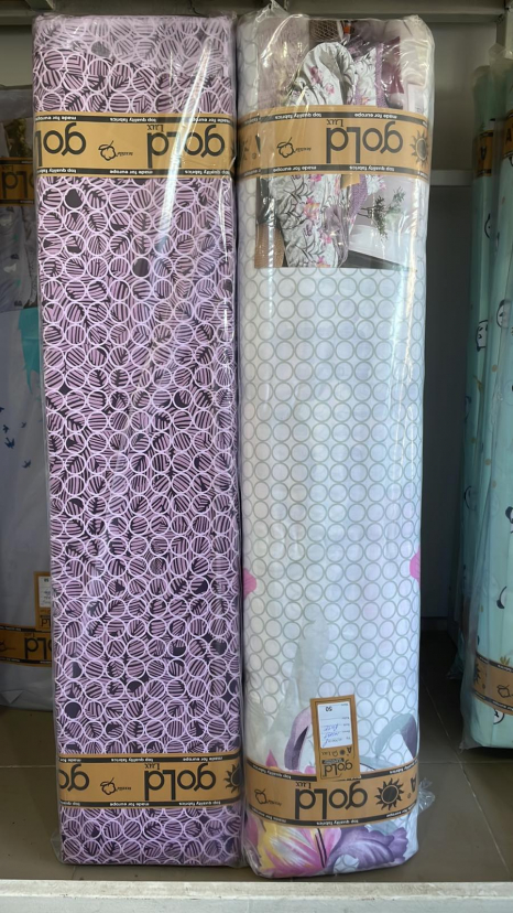 Тканина для постільної білизни Бязь "Gold" Lux GL2001pink (A+B) - (50м+50м)