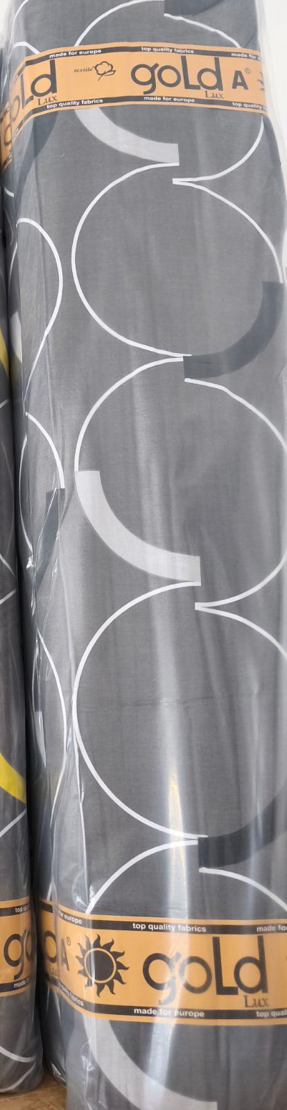 Тканина для постільної білизни Бязь "Gold" Lux GL1184grey
