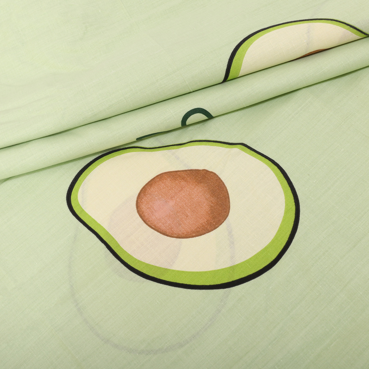 Тканина для постільної білизни Бязь "Gold" Lux "Стиглий авокадо" GL1543 (A+B) - (50м+50м)