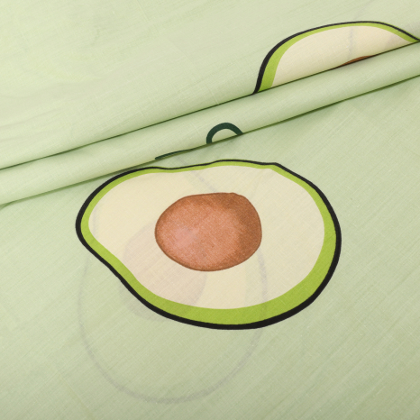 Тканина для постільної білизни Бязь "Gold" Lux "Стиглий авокадо" GL1543 (A+B) - (50м+50м)