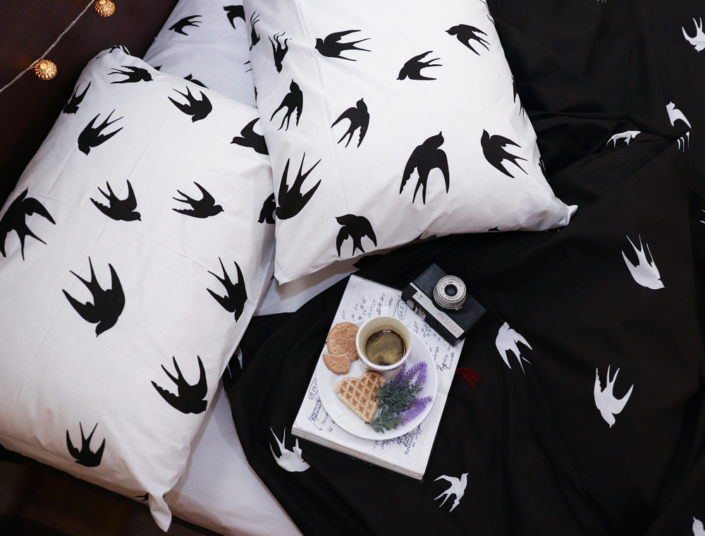 Евро макси набор постельного белья 200*220 из Бязи "Gold" №154208AB Черешенка™