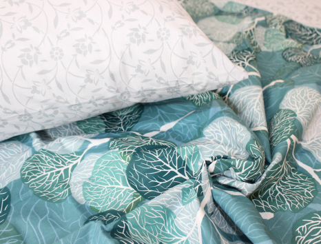 Полуторний набір постільної білизни 150*220 із Бязі "Gold" №151311AB Черешенка™