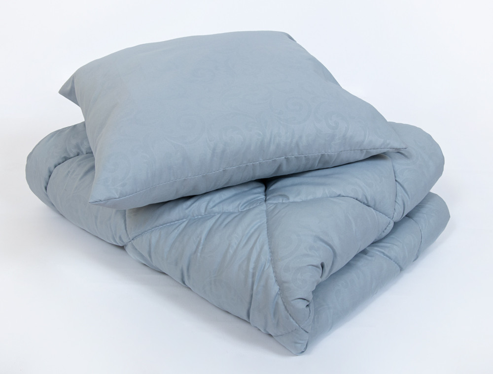 Комплект дитяча ковдра 105x135 + подушка 50x50 (мікрофібра/холлофайбер) №2108