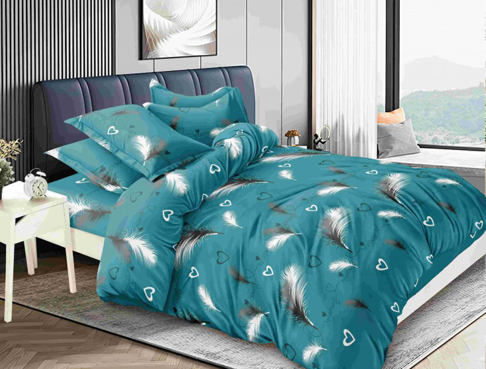 Полуторний набір постільної білизни 150*220 із полікотону №201411 Черешенька™