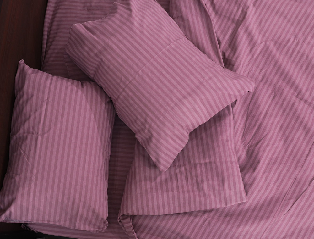 Двоспальний набір однотонної постільної білизни 180*220 із Бязі "Gold" №153308 Черешенька™