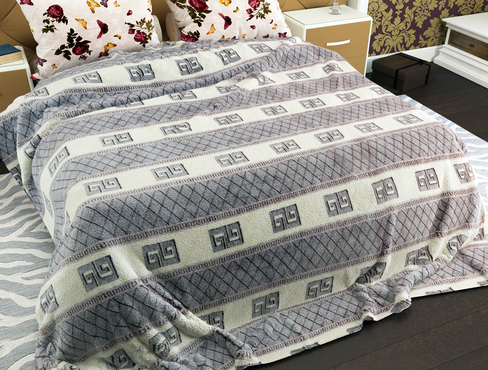 Полуторный флисовый плед №33631