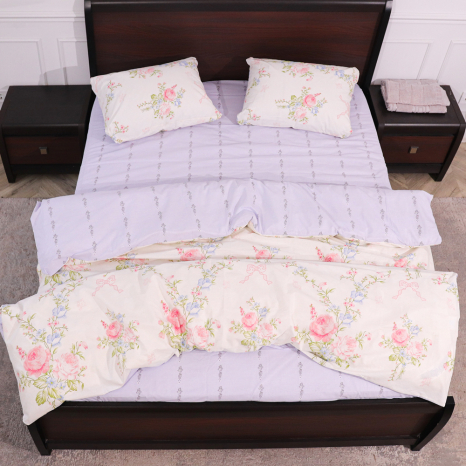 Сімейний набір постільної білизни із Бязі "Gold" №155095AB Черешенка™