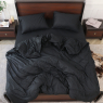 Семейный набор хлопкового постельного белья из Страйп Сатина №19-4305 Черешенка™