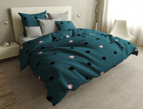 Сімейний набір постільної білизни із Бязі "Gold" №154453AB Черешенка™