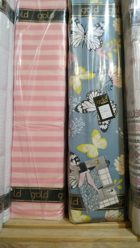 Ткань для постельного белья Бязь "Gold" Lux "Сумасшедшая бабочка" GL1480 (A+B) - (50м+50м)