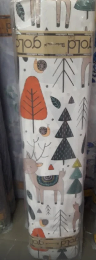 Ткань для постельного белья Бязь "Gold" Lux детская "Медведи в лесу" GLB175